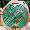 "Emerald Isle" Double Labyrinth Hand Carved on Maple - Image 2
