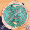"Emerald Isle" Double Labyrinth Hand Carved on Maple - Image 5