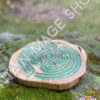 "Emerald Isle" Double Labyrinth Hand Carved on Maple - Image 7
