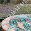 "Emerald Isle" Double Labyrinth Hand Carved on Maple - Image 9