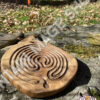 Classic Asymmetric Hand Labyrinth with Natural Finish - Image 2