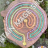 Rainbow Labyrinth on Foraged Maple